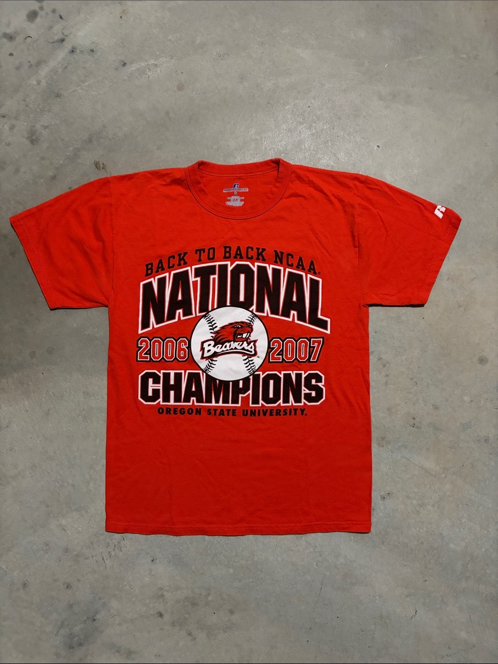 Vintage Oregon State Beavers Baseball National Champions Short Sleeve Shirt